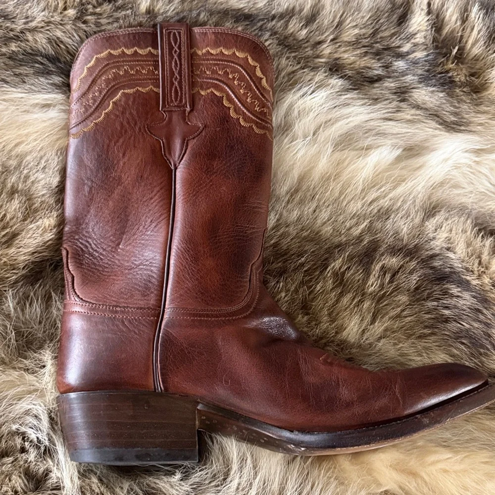 Lucchese Devin Tan Leather - Picture 3 of 8